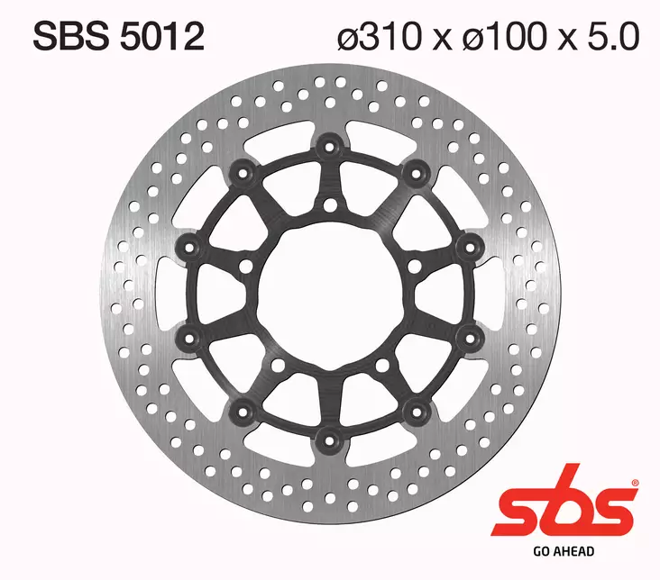 SBS Bromsskiva Standard - MC Bromsskivor - 230-5012 - 1
