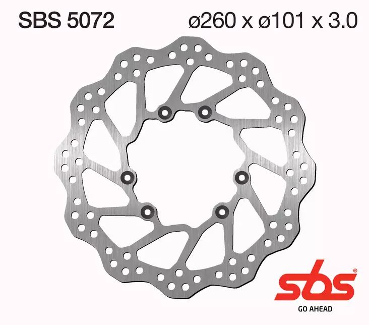 SBS Bromsskiva Standard - MC Bromsskivor - 230-5072 - 1