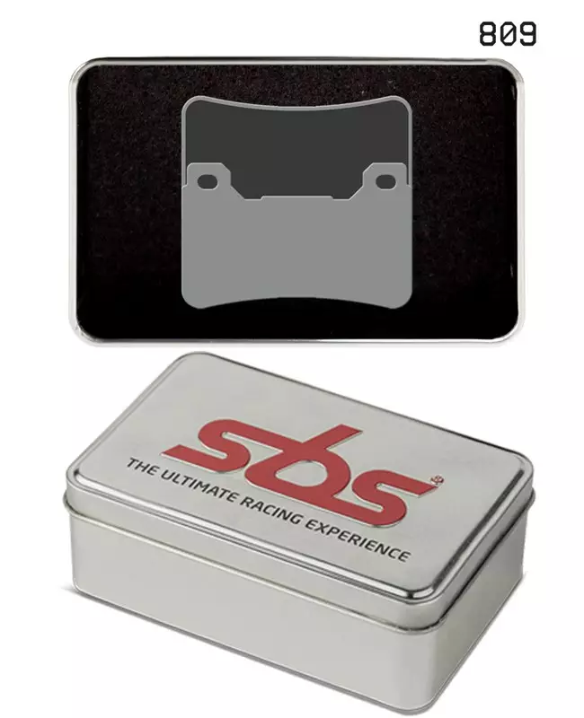 SBS Bromsklossats Dual Sinter 2 809DS-2 - MC Bromsbelägg - 23-809DS-2 - 1