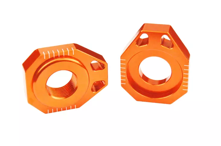 Scar Axle Blocks - Ktm Orange color - Motocross andra ramdelar - 430-AB502 - 1