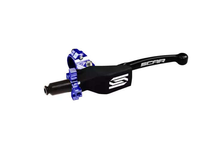 Scar Pivot Clutch lever assembly - Universal 2ST/4ST with Easy Adjuster - Blue A - Motocross kopplingshandtag - 430-CPCL2 - 1