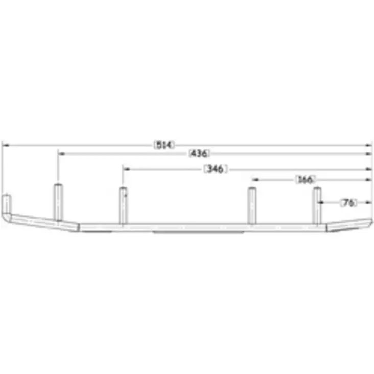 Sno-X Ripper Four Styrstål 4" Hårdmetall Yamaha - Snöskoter styrskenor - 881-4642 - 1