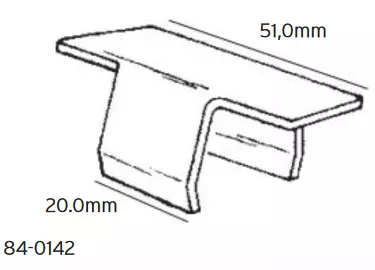 Sno-X Mattskoning Ski-Doo - Snöskoter mattclips - 84-0142 - 1