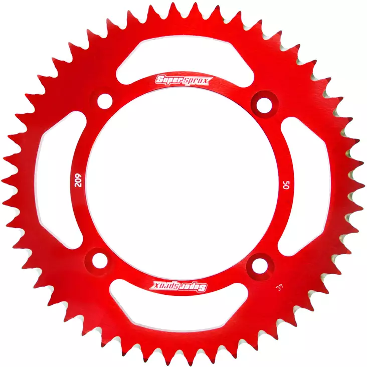 Supersprox Alu Rear sprocket HO CR80/85/150 Red 56 - MC Bakdrev - 27-3-209-56-2 - 1