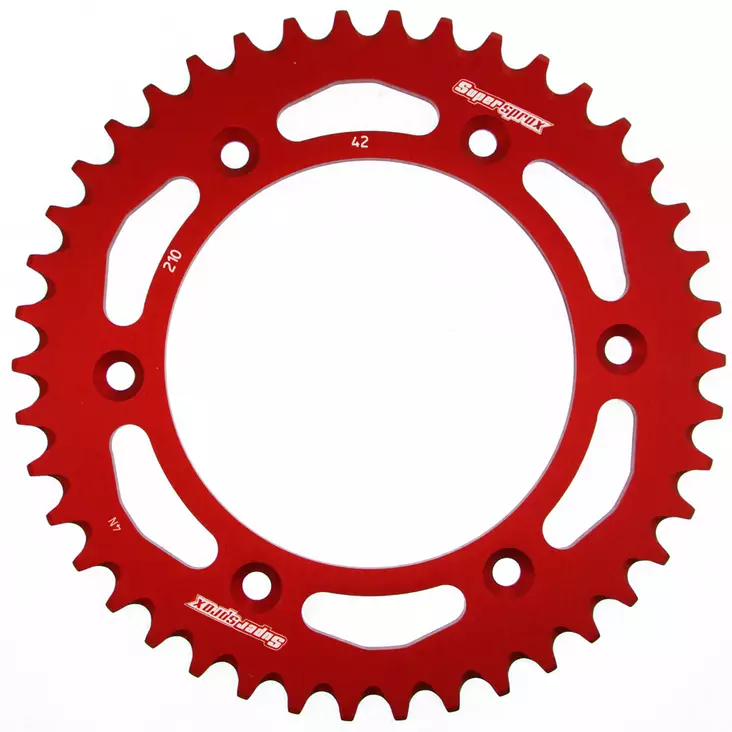 Supersprox Alu Rear sprocket HO CR/CRF Red 51 - MC Bakdrev - 27-3-210-51-2 - 2