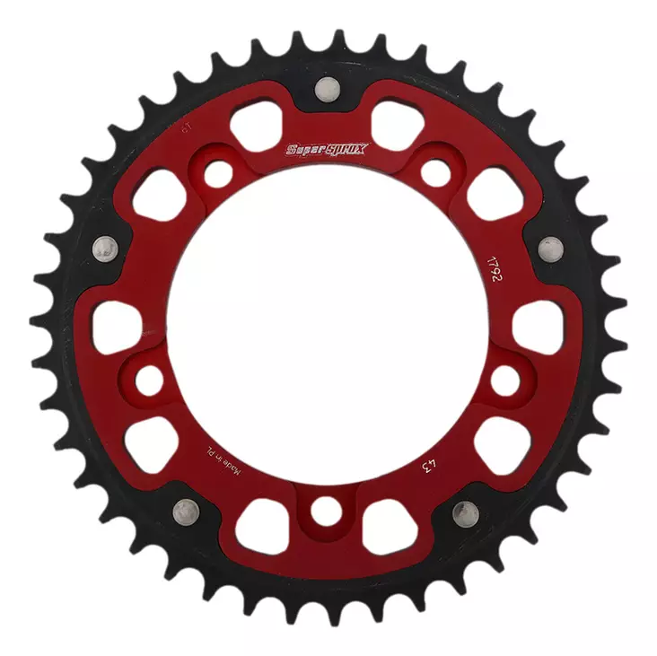 Supersprox Stealth Rear sprocket Red - MC Bakdrev - 272-1792-RST-47-2 - 1