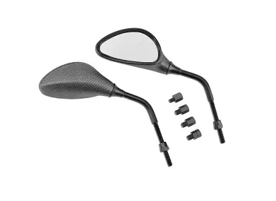 TNT Spegel, MAC 3, Matt Carbon-mönster, Par, M8 höger (M8 vä./M10 hö./M10 vä.) - Speglar - 306-4923-12 - 1