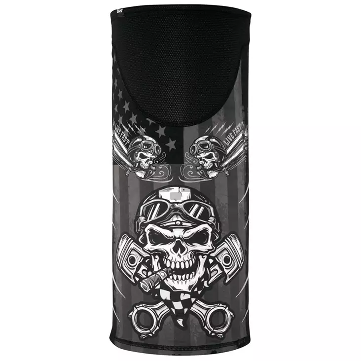 Motley Tube Sport Flex Windproof, Biker Skull - Hjälmhuvor och balaclavas - TW712 - 1