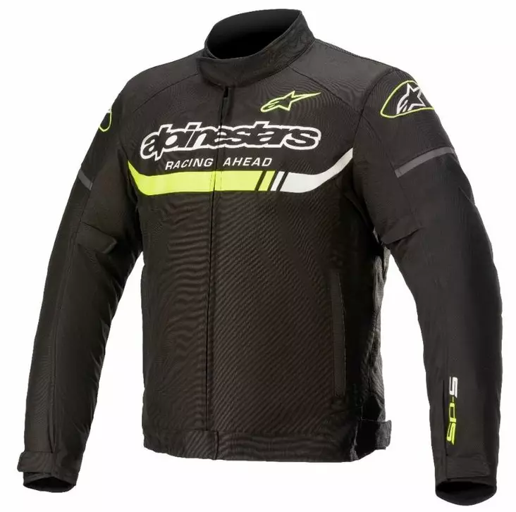 Vattentät MC-jacka Alpinestars T-SP S Ignition, svart/gul - MC jackor - D398002 - 2