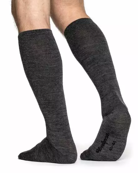 Woolpower Socks Skilled Knee High Liner m.grå/Grå - Underställ - 582-88211639-2 - 1