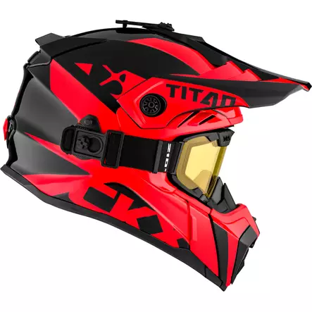 CKX Titan Airflow Extra skoterhjälm med goggles, röd - Snöskoterhjälmar - 58-2103 - 2