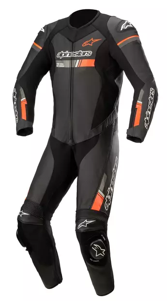 MC skinnställ Alpinestars GP Force Chaser v2, endelad, svart/röd - MC skinnställ - D372583 - 1