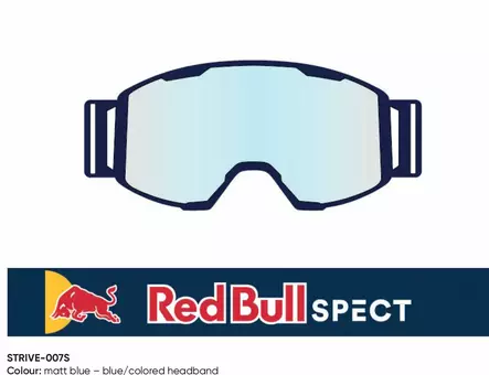Spect Red Bull Strive MX Goggles Double lens Blue clear - Glasögon linser - 674-220103 - 0