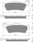 GOLDFREN Bromsbelägg 292 Ceramic Carbon S3 - Motocross bromsbelägg - 48-12-292-3 - 1