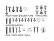 Psychic Body Panel Hardware PackKtm - MC Skruvar och muttrar - 395-12163 - 1