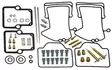 Sno-X Förgasar reparations kit Polaris - Snöskoter reparationssatser - 87-07643 - 1