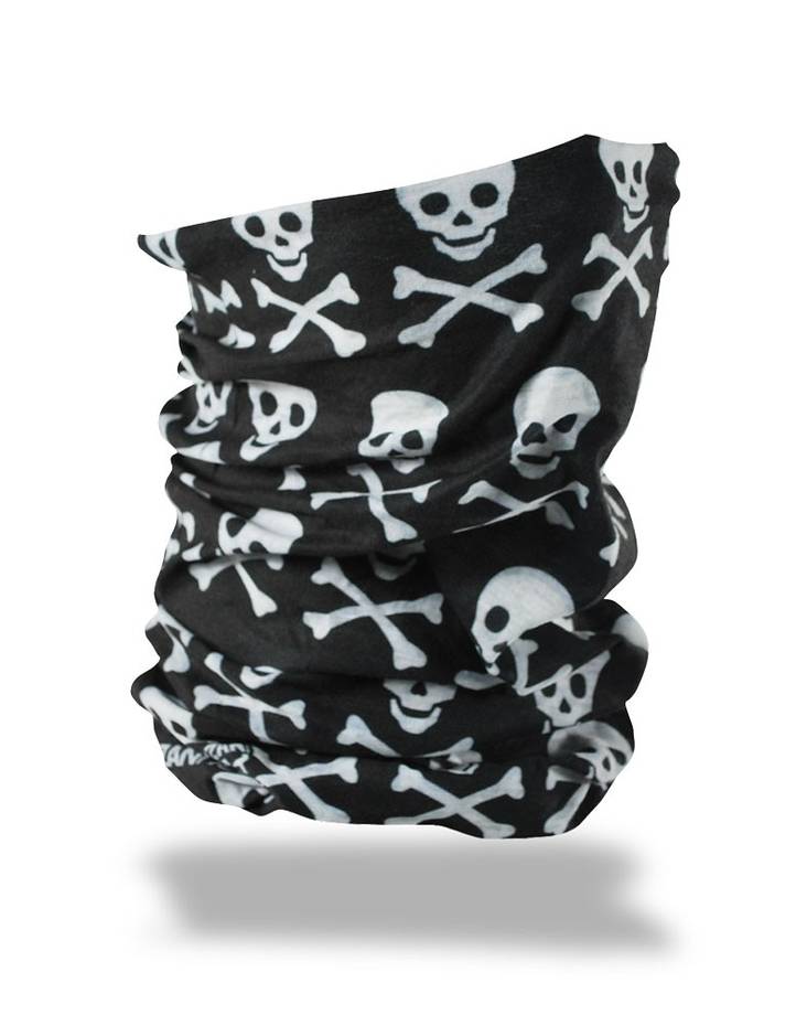 Motley tube black skull - Hjälmhuvor och balaclavas - T113 - 1