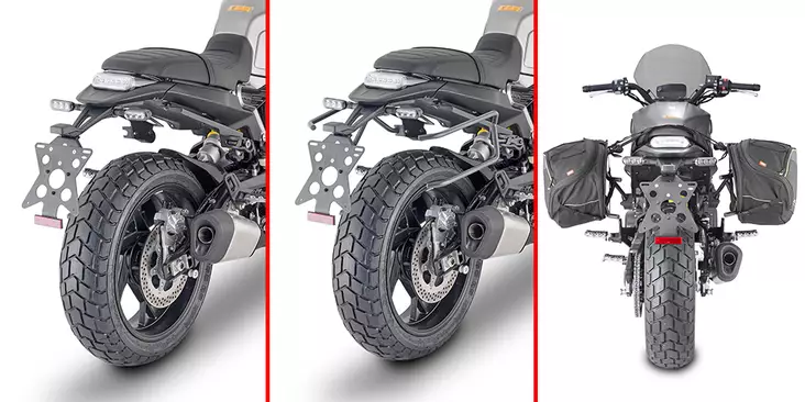 Givi HOLDER FOR SOFT BAGS LEONCINO 800 22 - MC Väskhållare - 322-TR8713 - 1