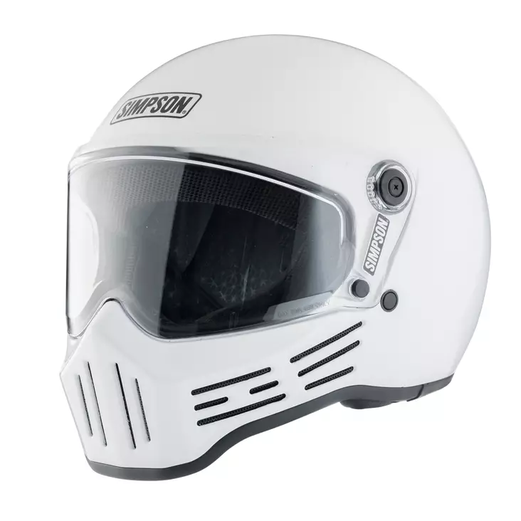 MC-hjälm SIMPSON M30 Solid, vit - MC integralhjälmar - 638-2613 - 1