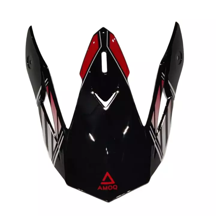 AMOQ Meteor V2 Skärm Axis Svart/Röd - Hjälm reservdelar - 645-261600-3 - 1