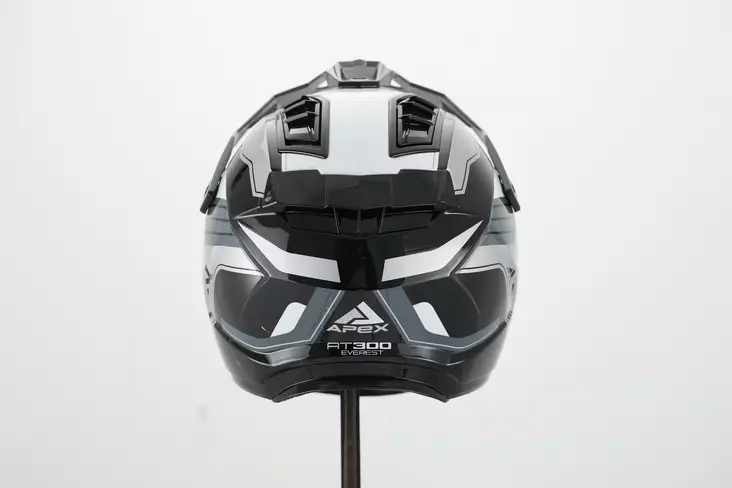 MC-hjälm APEX AT300 Everest, grå/vit/svart - Adventure-hjälmar - 700-25073 - 1