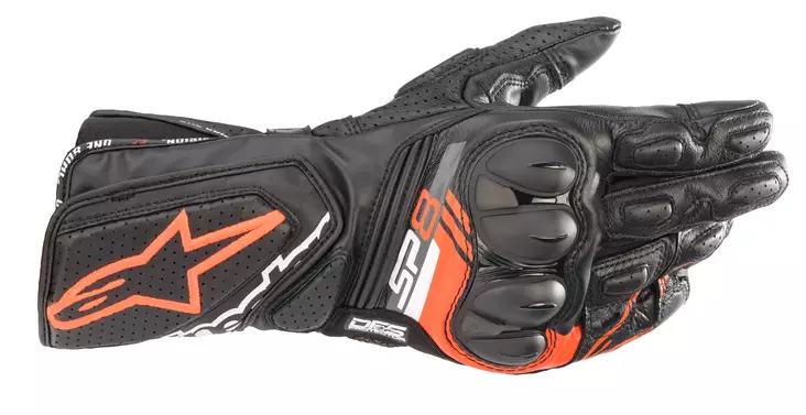 MC handskar Alpinestars SP-8 v3, svart/röd - MC handskar - D372763 - 1