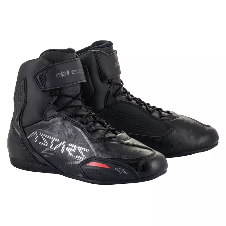 Alpinestars MC-skor Faster-3, svart/grå/röd - MC stövlar och skor - D373293 - 3