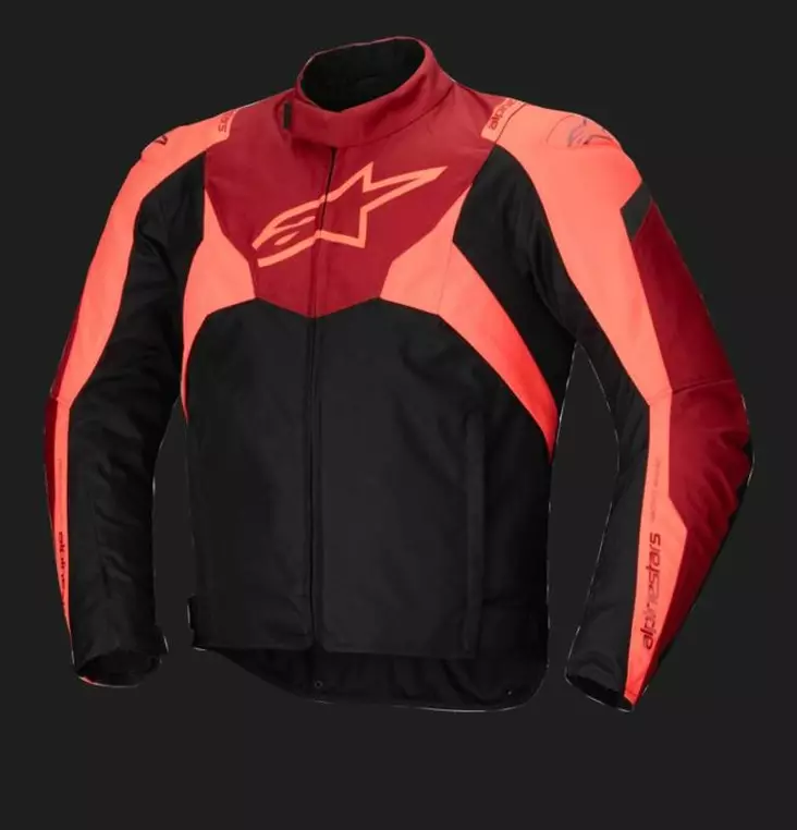 Alpinestars MC-jacka T-Jaws v4, vattentät, svart/röd/röd - MC jackor - D496903 - 1