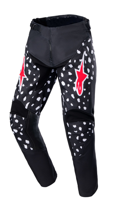 Alpinestars crossbyxa Racer Junior North Svart/Neon Röd - Barn crossbyxor - D437983 - 2