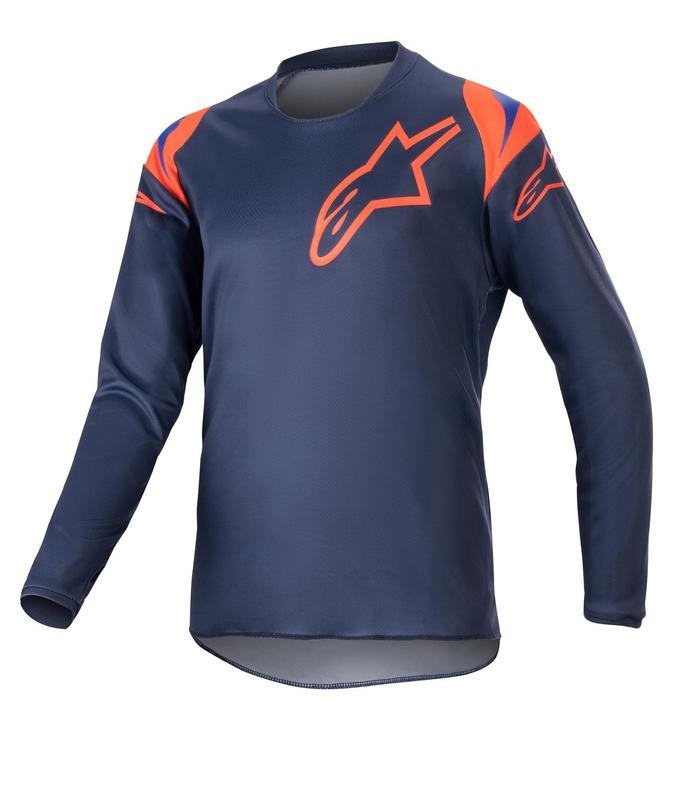 Alpinestars crosströja Racer Junior Narin Mörkblå/Hot Orange - Barn crosströjor - D438003 - 2