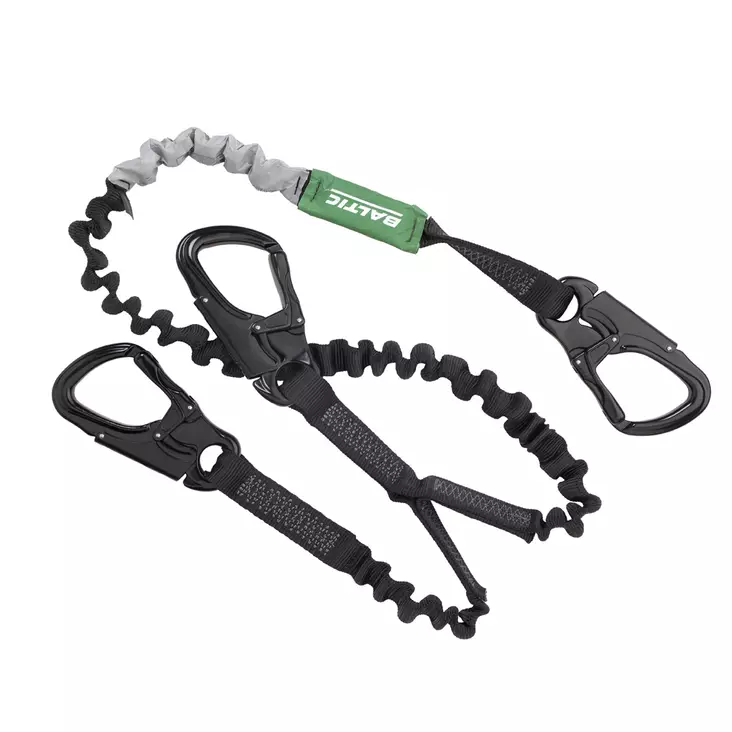 Baltic Supreme 3-kroks säkerhetslina elastisk 2m (OSR) - Säkerhetsselar/linor - 128-4-0133 - 0