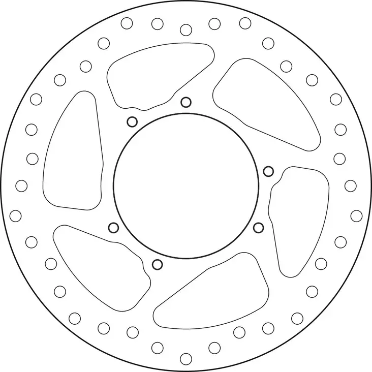 Brembo Bromsskiva Serie Oro - MC Bromsskivor - 232-68B407N3 - 1