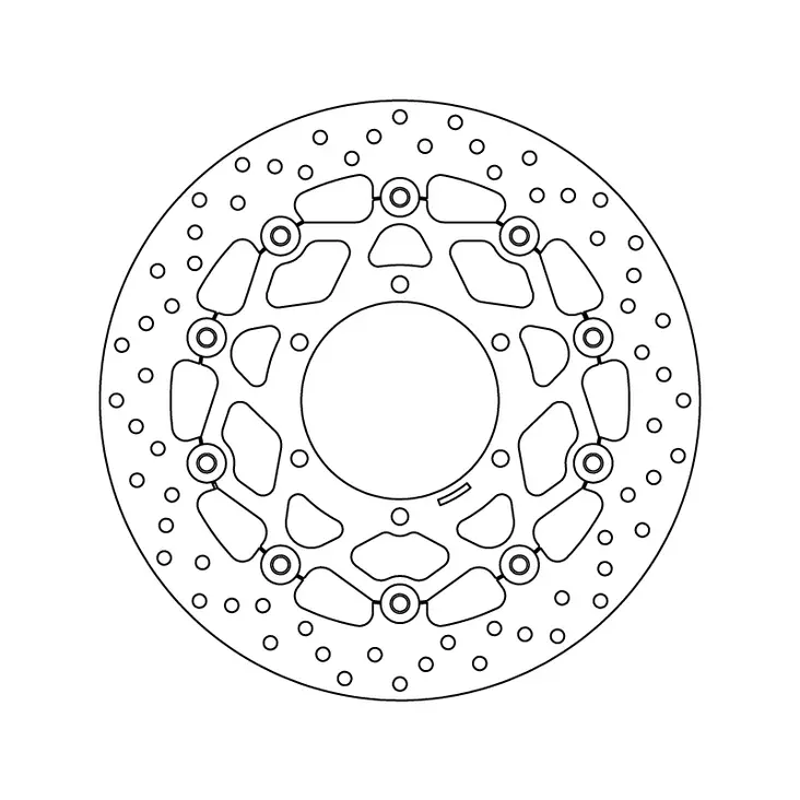 Brembo Bromsskiva Serie Oro floating - MC Bromsskivor - 232-78B40863 - 1