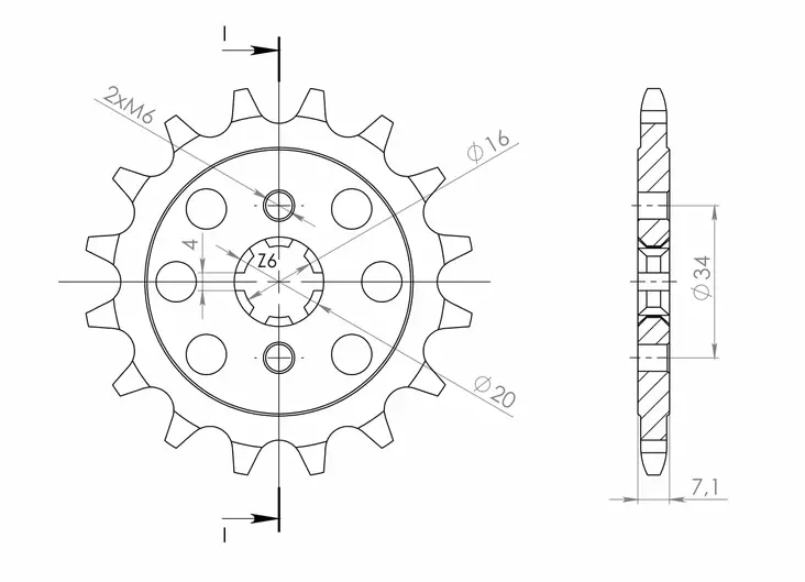 Supersprox / JT Front sprocket 1903.13 - MC Framdrev - 27-1-1903-13 - 1