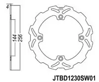 Bromsskiva Wave Honda - MC Bromsskivor - 261-1230-3 - 1