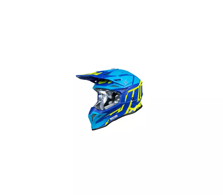 Just1 Crosshjälm J-39 Poseidon Fluo Gul/Blå - Crosshjälmar - 604-230033 - 2