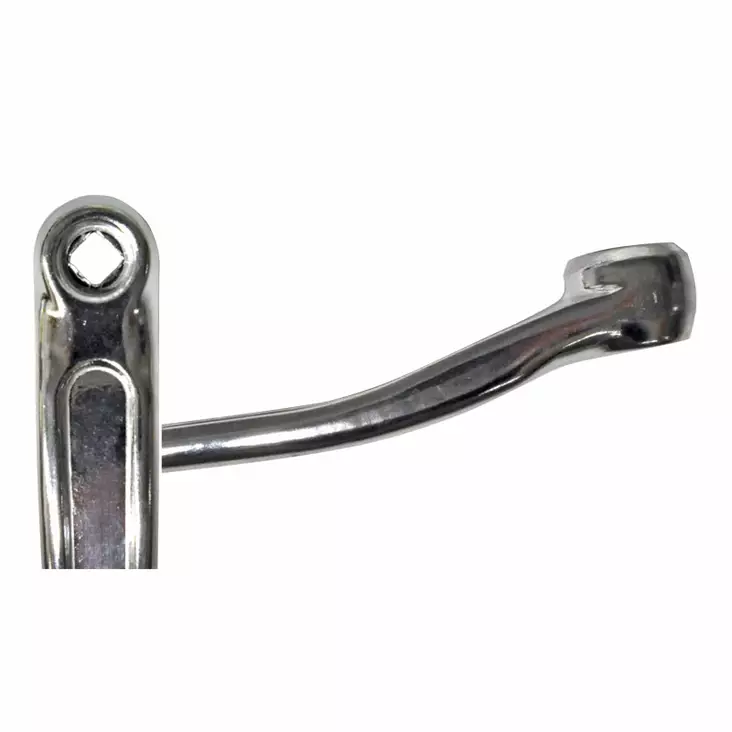 Vevarm vänster 175mm, alu, silver, diamond - Pedalvevar - 60313 - 1