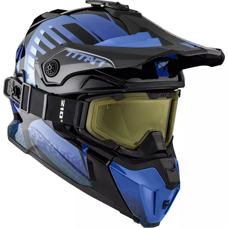 CKX Titan Avid skoterhjälm + goggles, blå - Snöskoterhjälmar - 58-2303 - 1