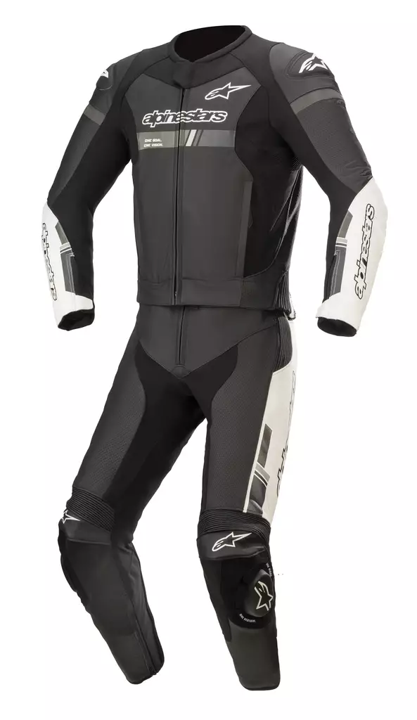 MC skinnställ Alpinestars GP Force Chaser v2, tvådelad, svart/vit - MC skinnställ - D372653 - 1