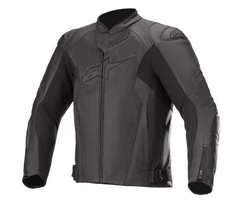 Skinnjacka Alpinestars Faster AirFlow v2, svart - MC skinnjackor - D372723 - 2