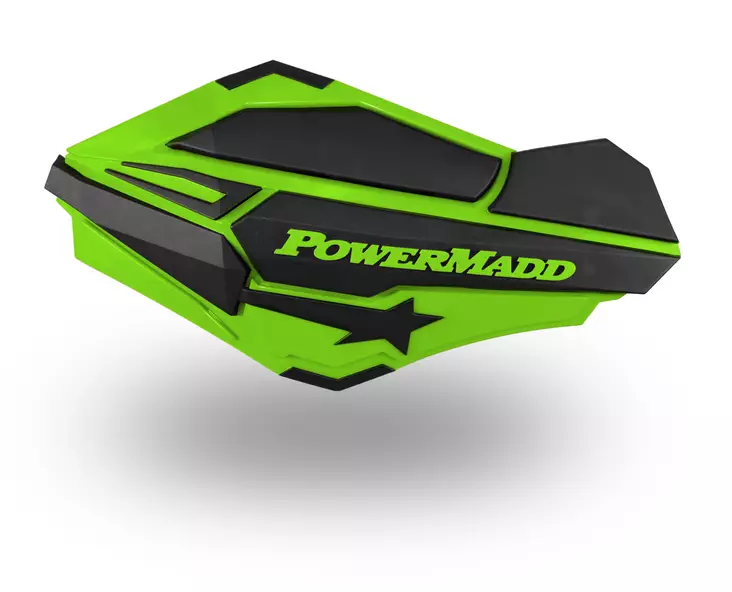 Powermadd Handskydd Sentinel Kawasaki grön,svart - Snöskoter handskydd - 862-34403 - 1