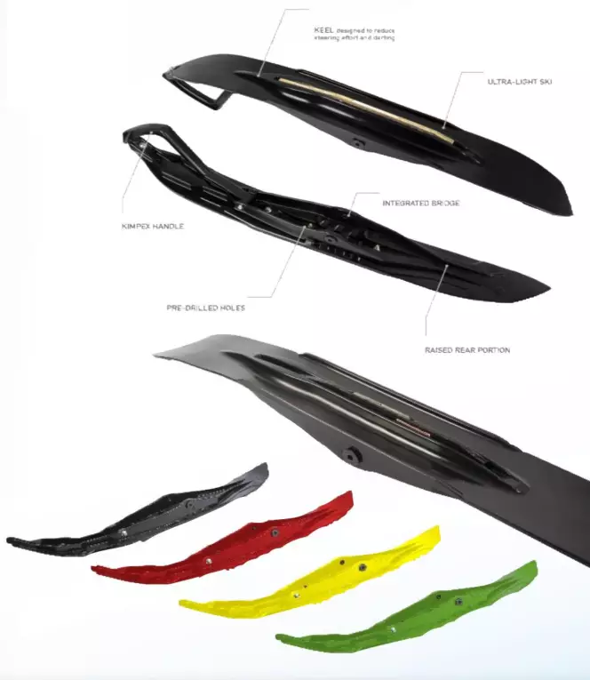 suksipari - Snöskoter skidor - 88-272063 - 1