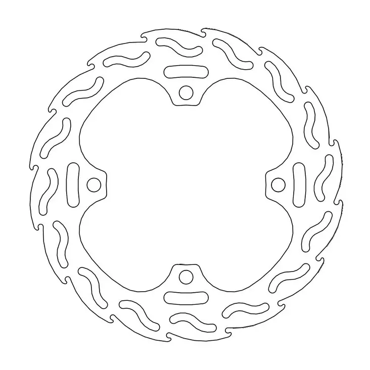 Moto-Master Flame Bromsskiva bak Honda CR 125/250 - MC Bromsskivor - 235-110383 - 1