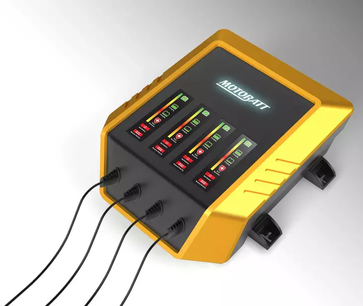 Motobatt Batteriladdare 4-kanavainen 9 step 12V 2,0 Am - Batteriladdare - 14-990-3 - 1