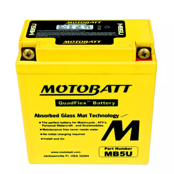 MOTOBATT batteri MB5U Factory sealed - Motorbatt batteri - 14-503 - 1