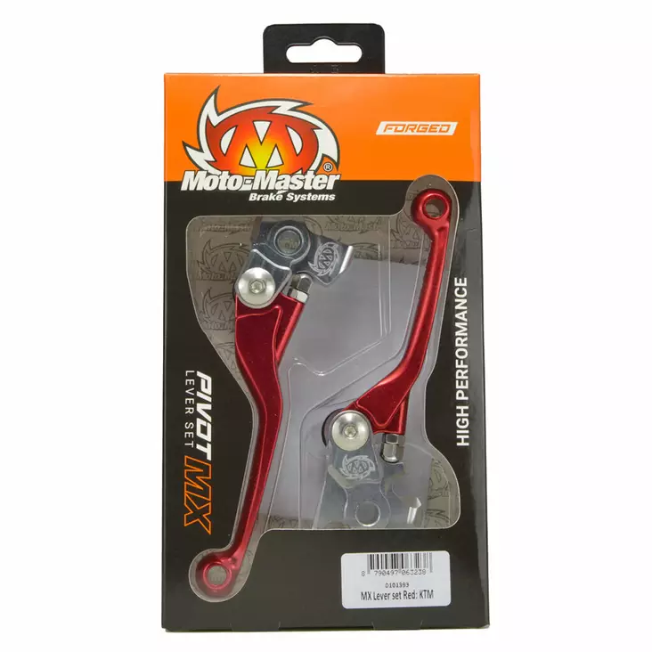 Motomaster MX Pivot Lever set - Forged Red: Honda - Motocross bromshandtag - 235-0101343 - 1