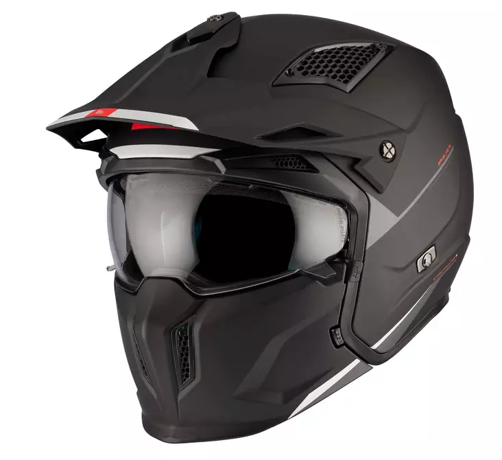 MT Streetfighter SV S hjÃ¤lm, Solid A1 matt svart - MC öppningsbara och öppna hjälmar - 1327000013 - 3