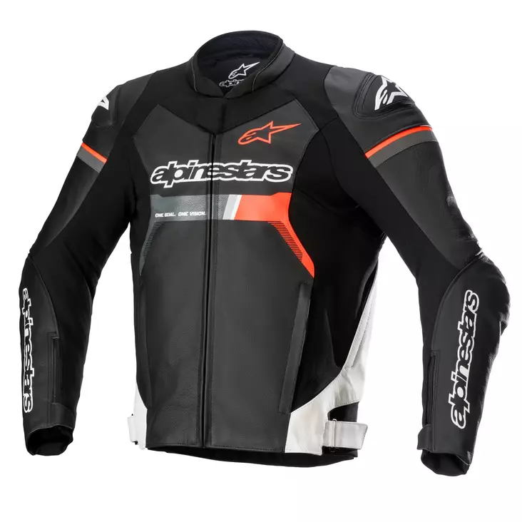 Skinnjacka Alpinestars GP Force Tech Air, svart/vit/röd - MC skinnjackor - D412653 - 1