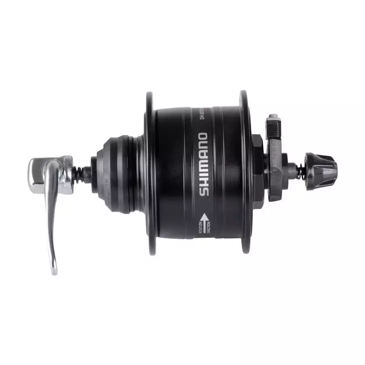Navdynamo Shimano DH3D37, 6V/3W, skivbroms, snabbkoppling - Lyktor och delar - 61353 - 1