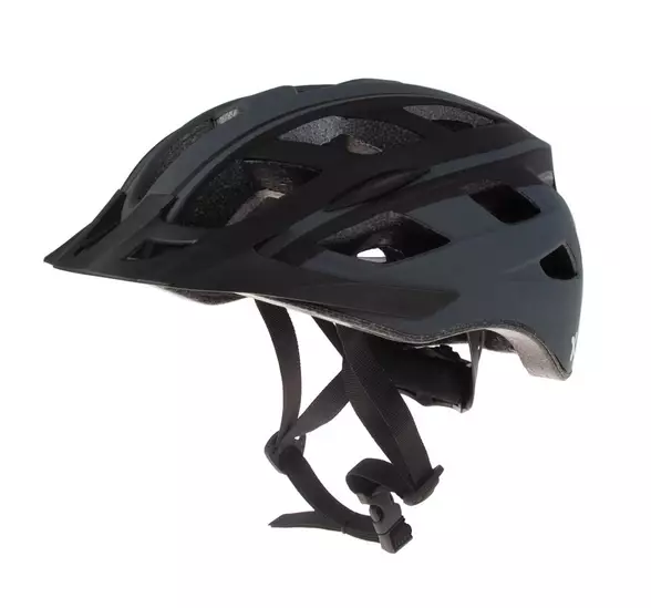 Cykelhjälm GTX City med LED-lampa, 58-62 cm, grå/svart, med justeringsband - Cykelhjälmar - 93123 - 1